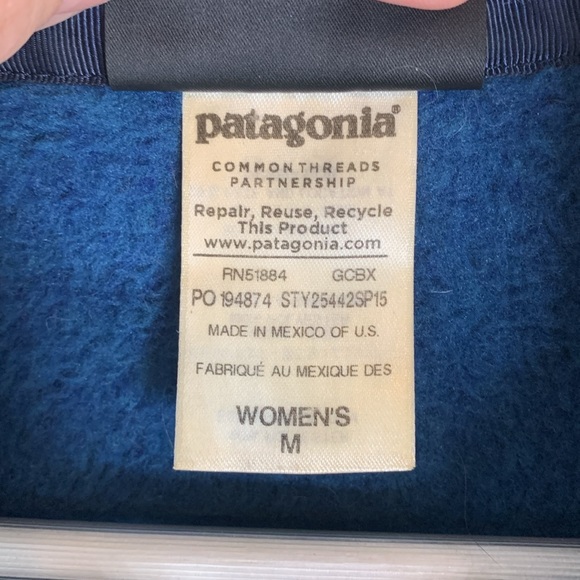 Patagonia Re-Tool Snap-T Fleece Pullover Sz M - Picture 8 of 10